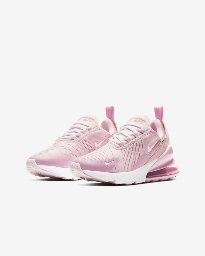 Zapatillas Nike Air Max 270 Kids Niño Rosas Blancas | APTFO-9386