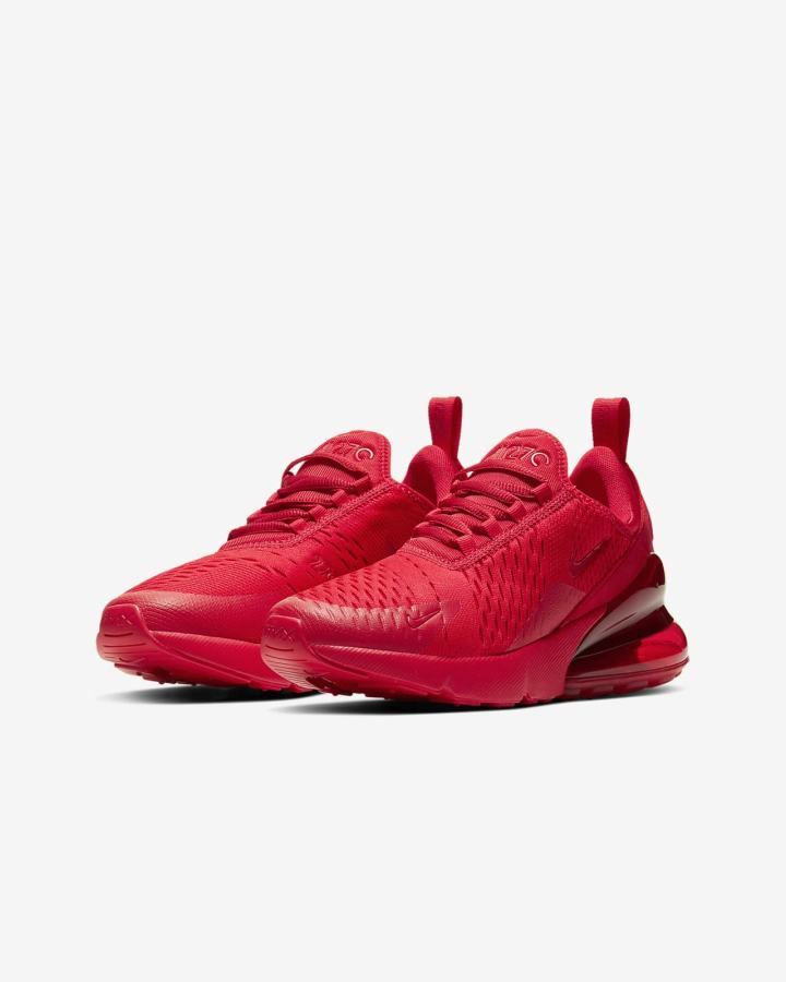 Zapatillas Nike Air Max 270 Kids Niño Rojas Negras Rojas | SVAHF-1367