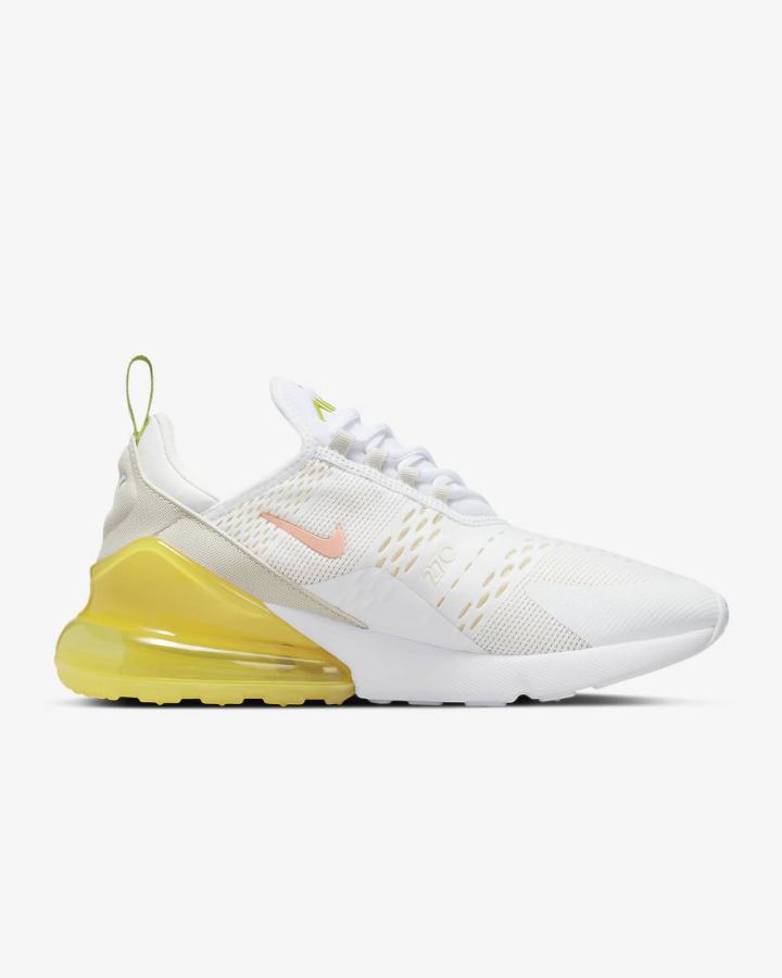 Zapatillas Nike Air Max 270 Mujer Blancas Amarillo Blancas Rojas | DWGZA-5710