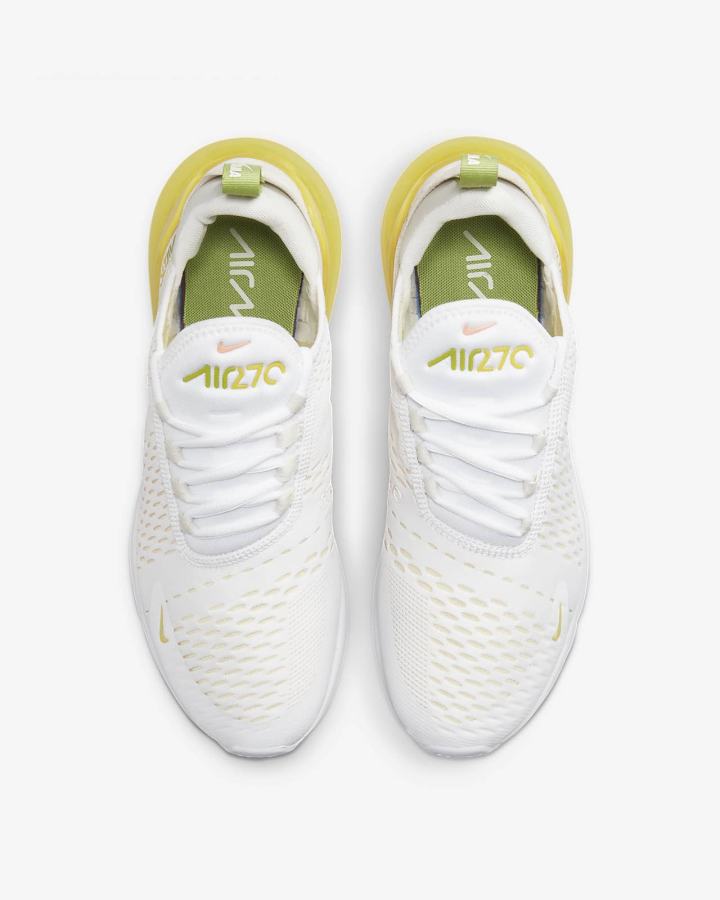 Zapatillas Nike Air Max 270 Mujer Blancas Amarillo Blancas Rojas | DWGZA-5710