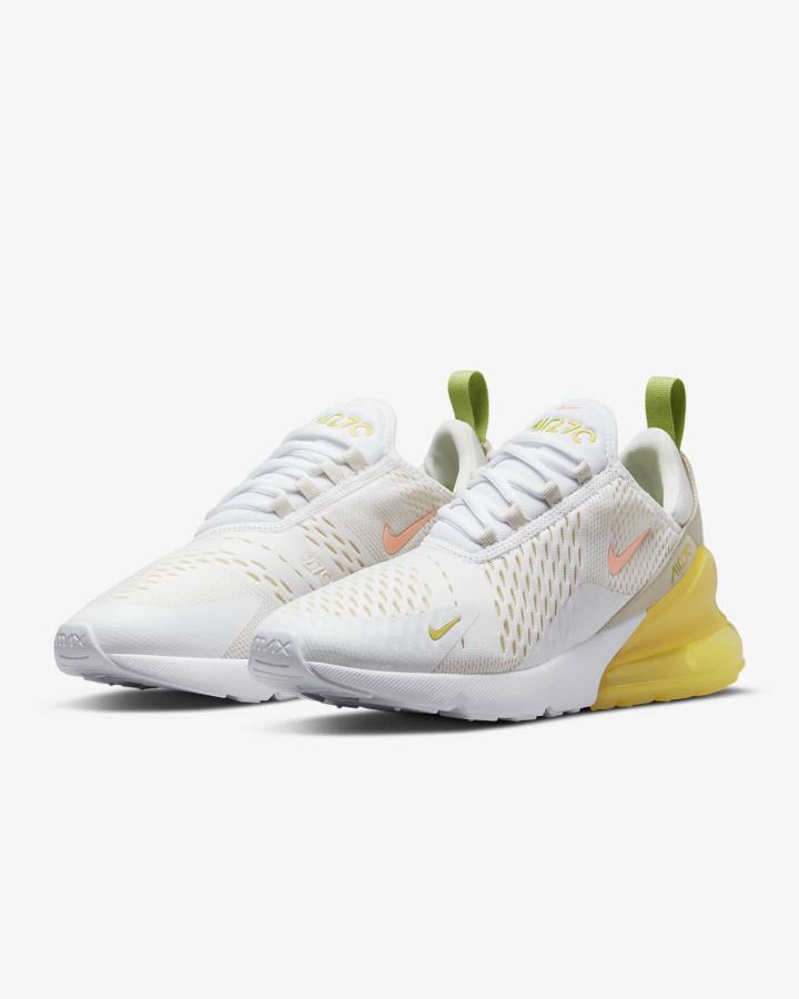 Zapatillas Nike Air Max 270 Mujer Blancas Amarillo Blancas Rojas | DWGZA-5710