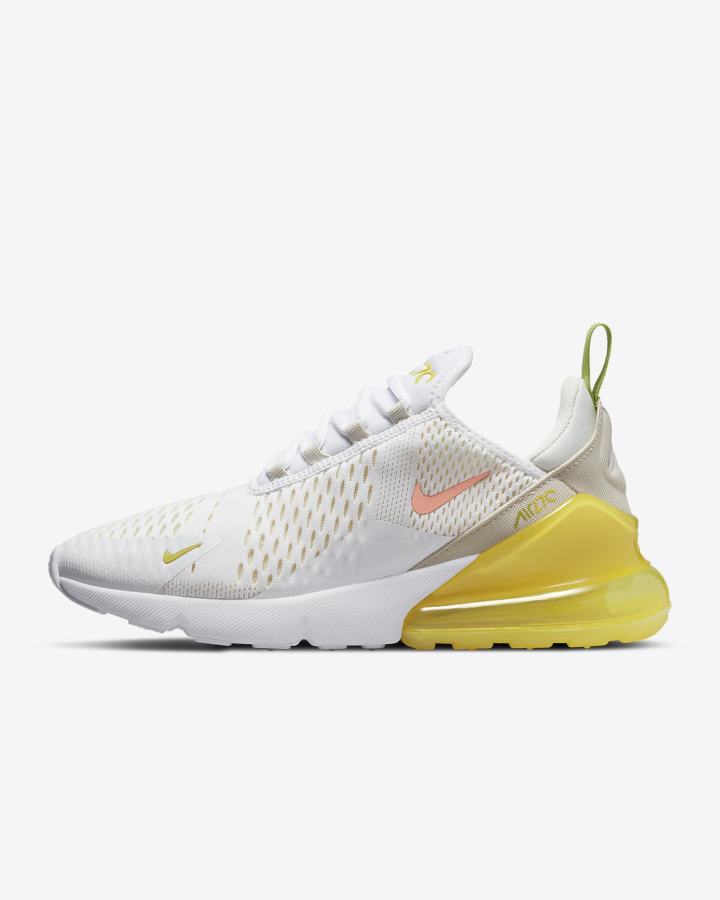 Zapatillas Nike Air Max 270 Mujer Blancas Amarillo Blancas Rojas | DWGZA-5710
