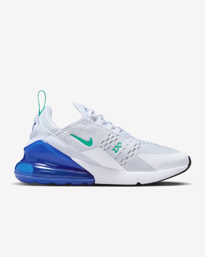 Zapatillas Nike Air Max 270 Mujer Blancas Negras Verde | UXOIZ-1825