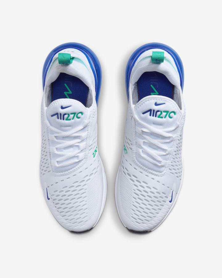 Zapatillas Nike Air Max 270 Mujer Blancas Negras Verde | UXOIZ-1825