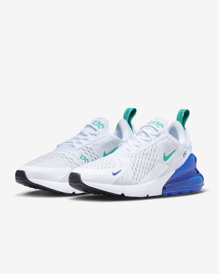 Zapatillas Nike Air Max 270 Mujer Blancas Negras Verde | UXOIZ-1825