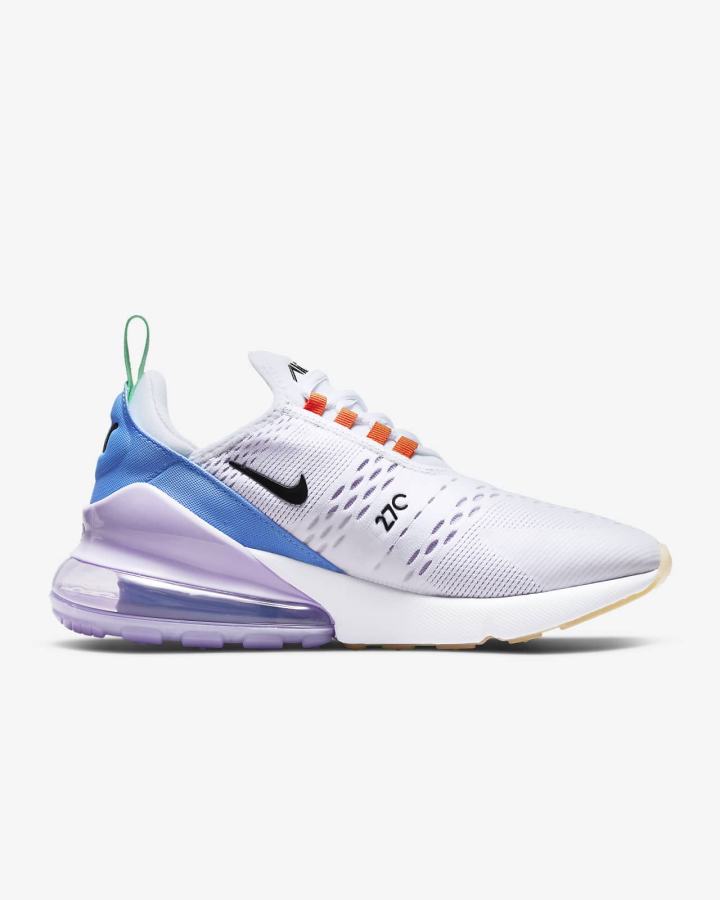 Zapatillas Nike Air Max 270 Mujer Blancas Naranjas Verde Negras | VZIUF-1432