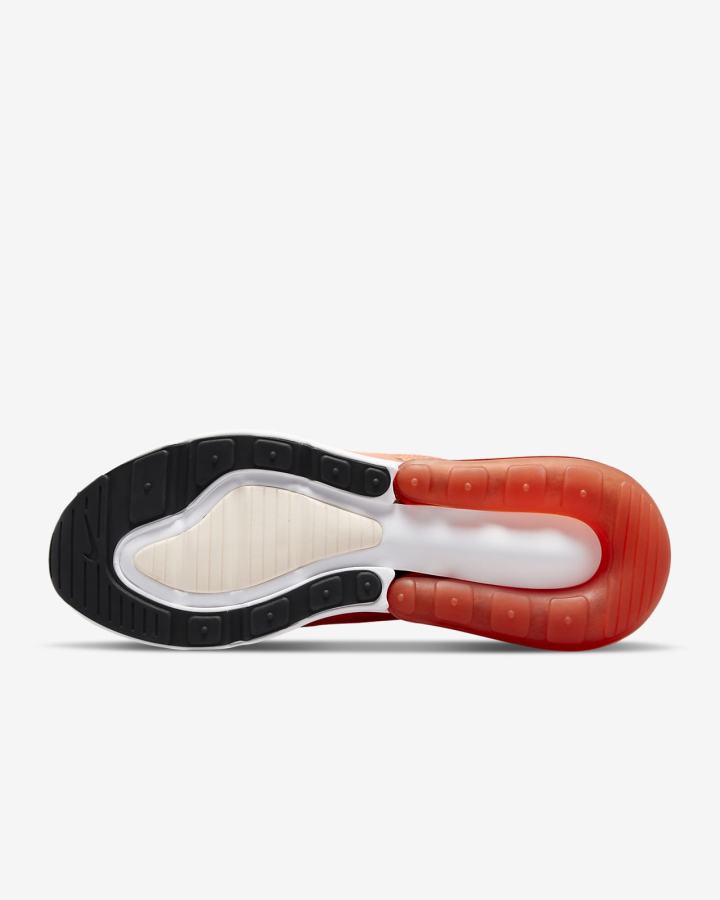 Zapatillas Nike Air Max 270 Mujer Naranjas Blancas Negras | JQENI-8496