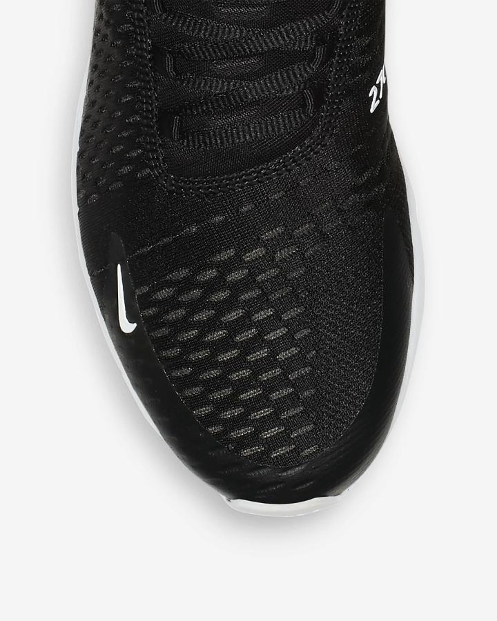 Zapatillas Nike Air Max 270 Mujer Negras Blancas Gris Oscuro | DUTES-1486