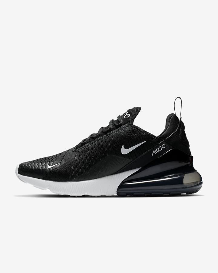 Zapatillas Nike Air Max 270 Mujer Negras Blancas Gris Oscuro | DUTES-1486