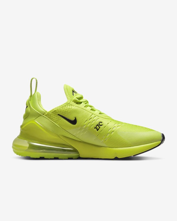 Zapatillas Nike Air Max 270 Mujer Verde Limón Claro Negras | SFBLI-3790