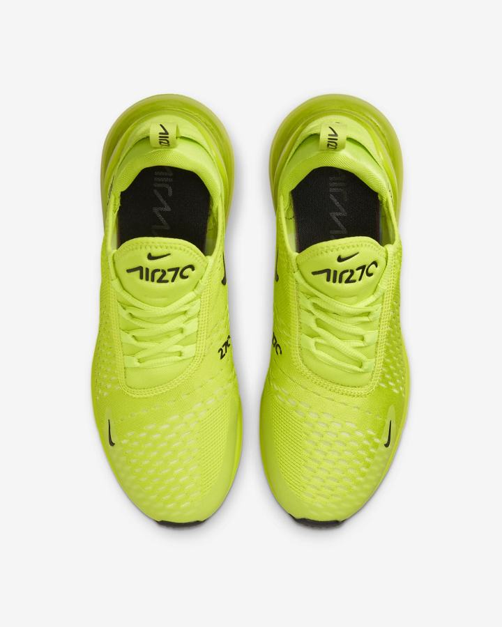 Zapatillas Nike Air Max 270 Mujer Verde Limón Claro Negras | SFBLI-3790