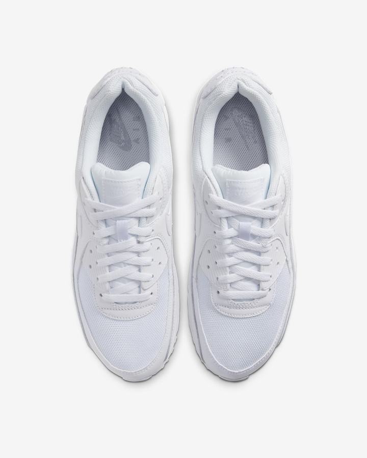 Zapatillas Nike Air Max 90 Hombre Blancas Gris Blancas | GRQIV-6397