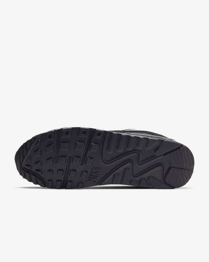Zapatillas Nike Air Max 90 Hombre Gris Gris Oscuro Negras Blancas | CPGSM-4916