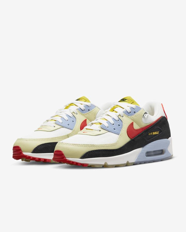 Zapatillas Nike Air Max 90 Hombre Limón Naranjas | LEDYC-8072