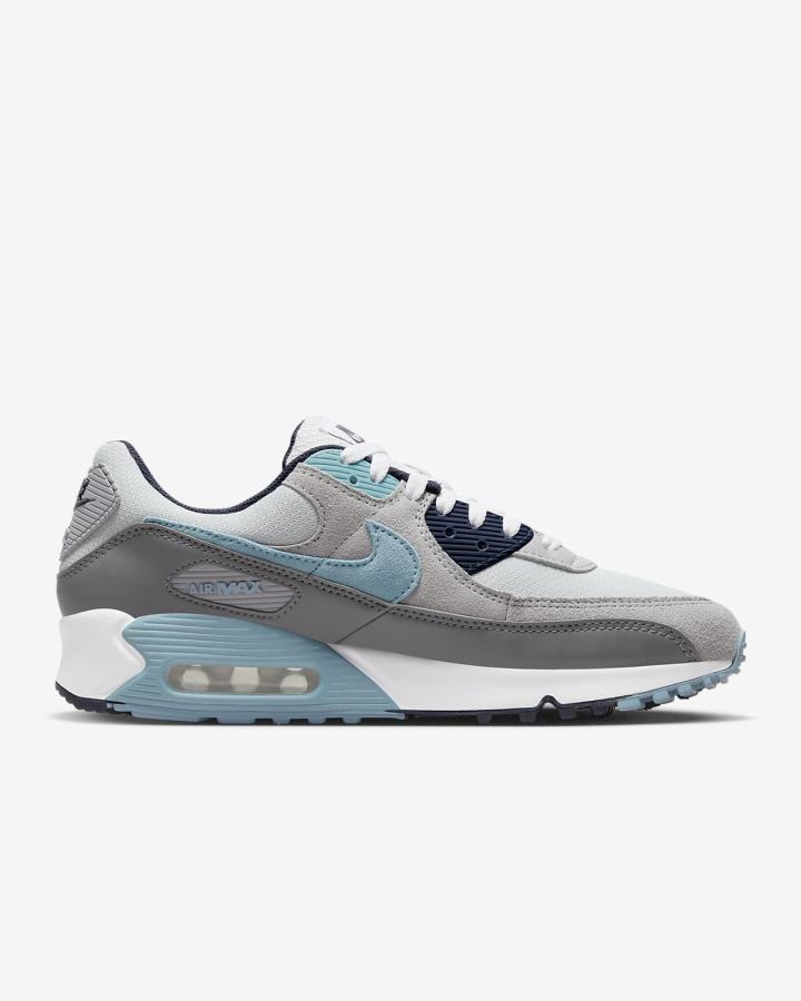 Zapatillas Nike Air Max 90 Hombre Plateadas Obsidian Gris Azules | KUBID-9304
