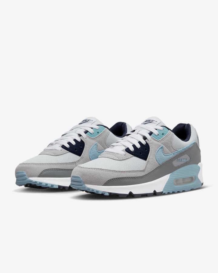 Zapatillas Nike Air Max 90 Hombre Plateadas Obsidian Gris Azules | KUBID-9304