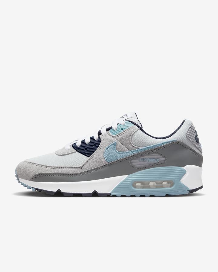 Zapatillas Nike Air Max 90 Hombre Plateadas Obsidian Gris Azules | KUBID-9304