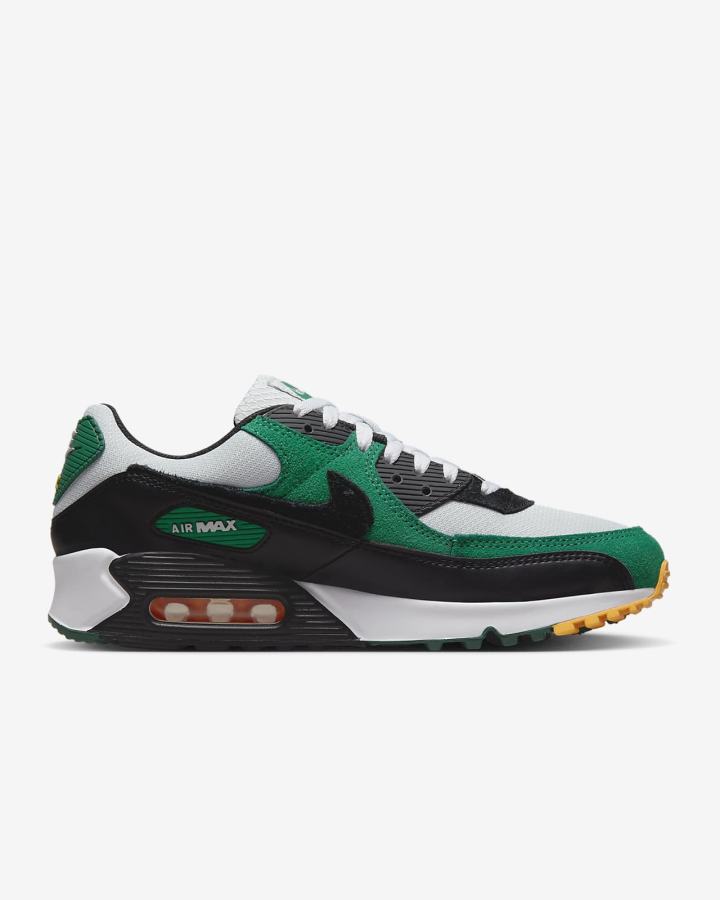 Zapatillas Nike Air Max 90 Hombre Plateadas Verde Doradas Negras | LQUJO-1538