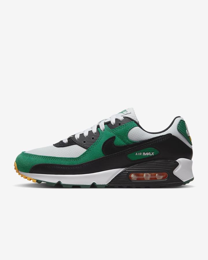 Zapatillas Nike Air Max 90 Hombre Plateadas Verde Doradas Negras | LQUJO-1538