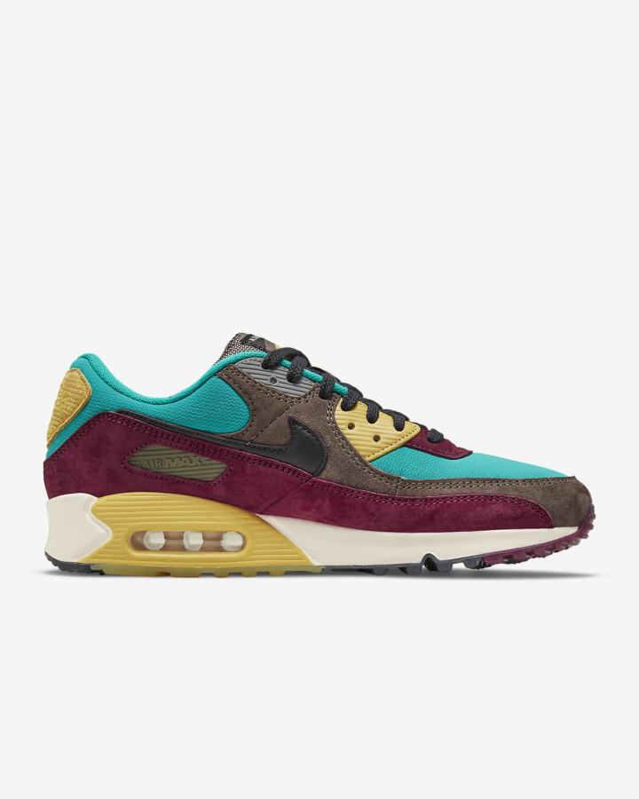 Zapatillas Nike Air Max 90 Hombre Verde Doradas Negras | AFSCX-6472