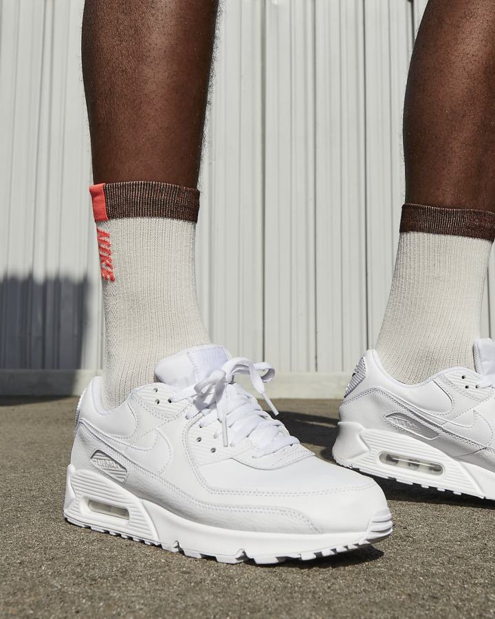 Zapatillas Nike Air Max 90 LTR Hombre Blancas | YWXLJ-6139