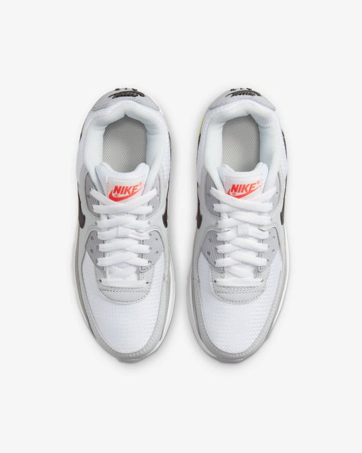 Zapatillas Nike Air Max 90 LTR Kids Niña Gris Rojas Claro Negras | DAXRZ-7103