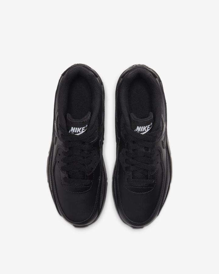Zapatillas Nike Air Max 90 LTR Kids Niña Negras Blancas Negras | WFNQA-7901