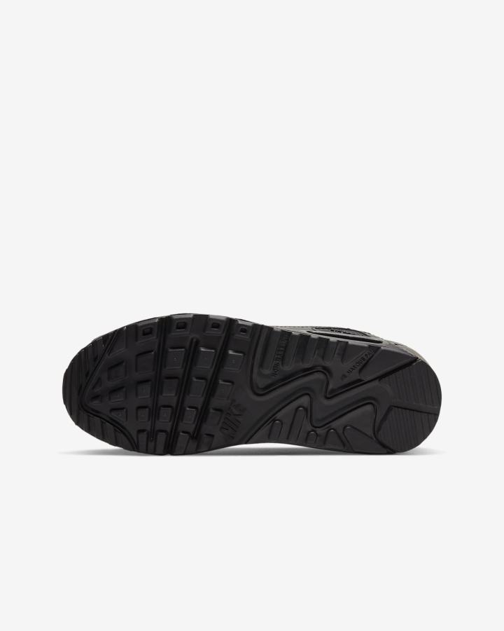 Zapatillas Nike Air Max 90 LTR Kids Niño Negras Blancas Negras | MLIOD-4536