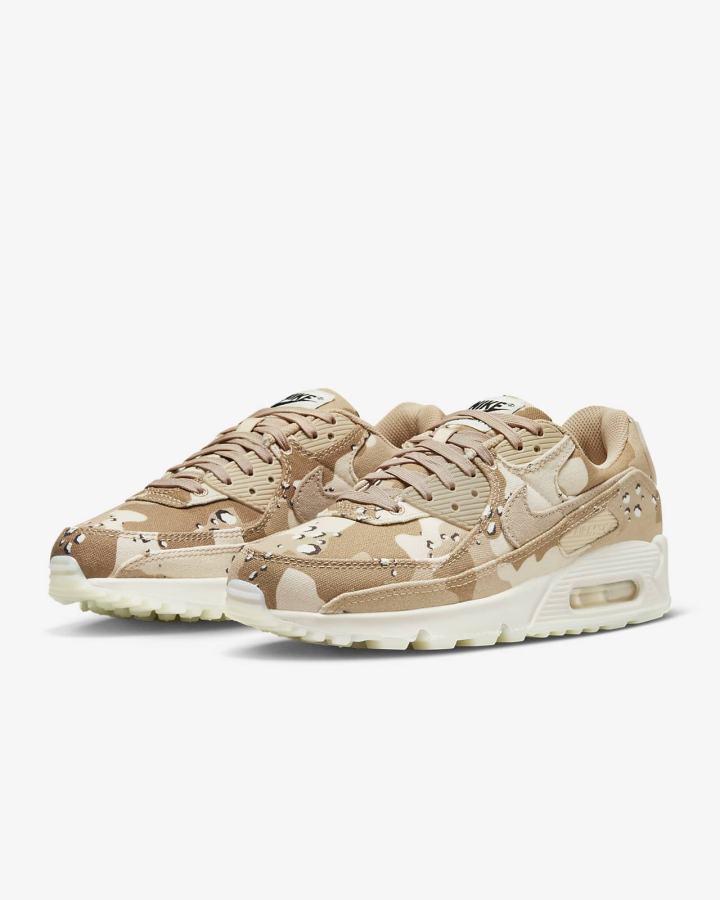 Zapatillas Nike Air Max 90 Mujer Marrones Rosas Claro | CXAOB-3976
