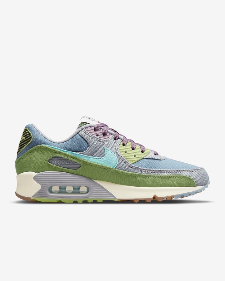 Zapatillas Nike Air Max 90 SE Hombre Azules Gris | FINBR-4873