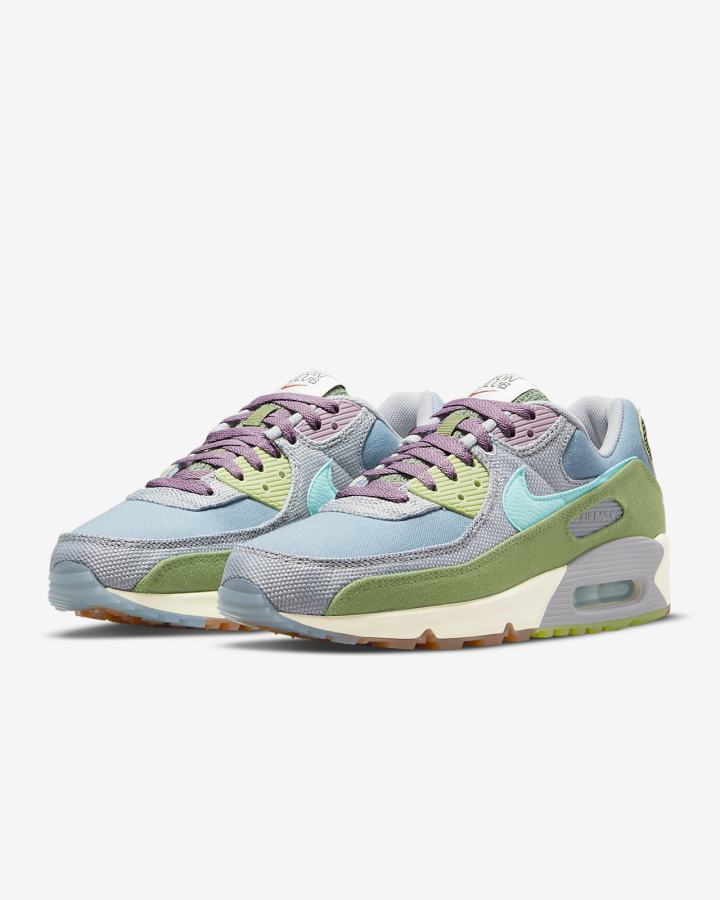 Zapatillas Nike Air Max 90 SE Hombre Azules Gris | FINBR-4873
