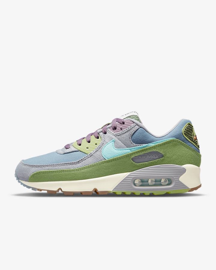 Zapatillas Nike Air Max 90 SE Hombre Azules Gris | FINBR-4873