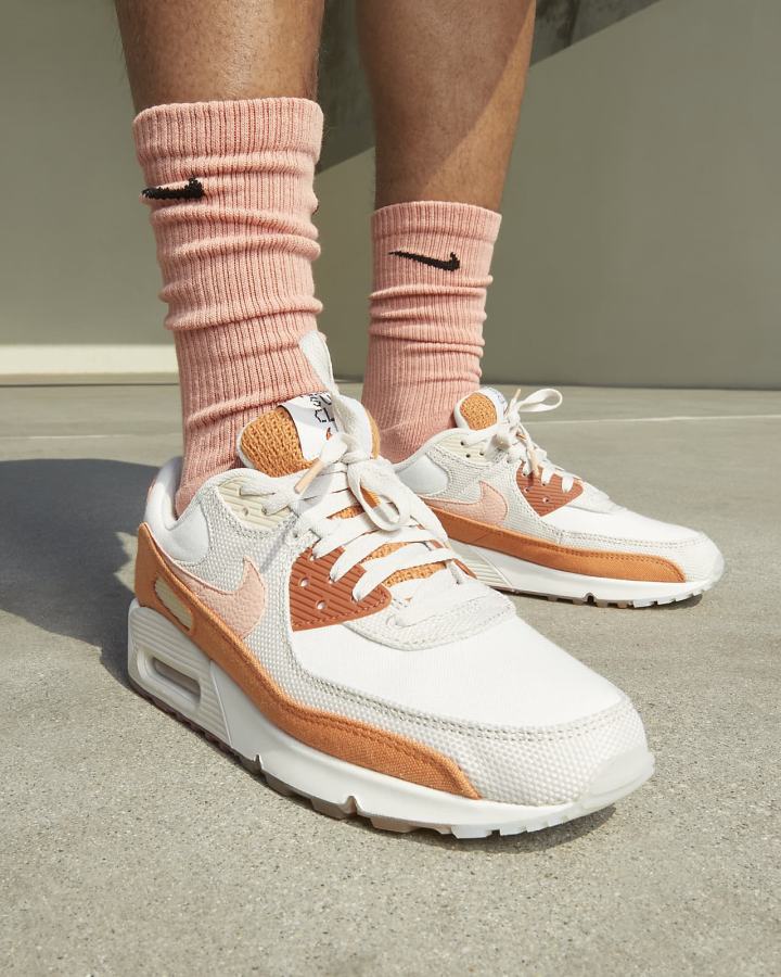 Zapatillas Nike Air Max 90 SE Hombre Marrones Claro | OQNJR-0234