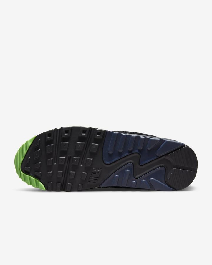 Zapatillas Nike Air Max 90 SE Hombre Negras Verde Blancas Obsidian | DNZXY-2159