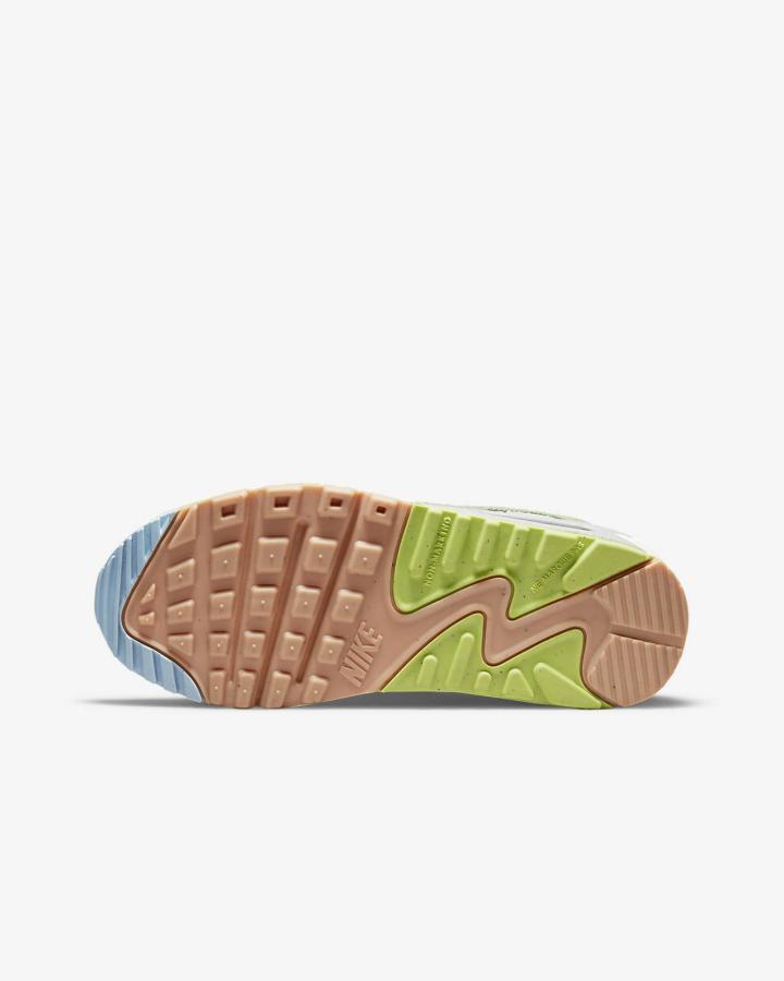 Zapatillas Nike Air Max 90 SE Next Nature Kids Niño Azules Gris | ITAGP-2015
