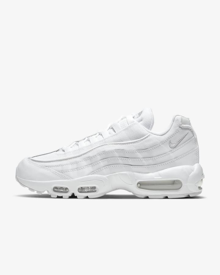 Zapatillas Nike Air Max 95 Essential Hombre Blancas Gris Blancas | IZPVA-2164