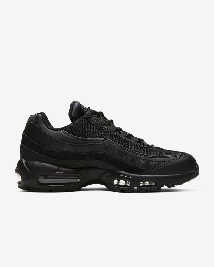 Zapatillas Nike Air Max 95 Essential Hombre Negras Gris Oscuro | JVCAQ-1672