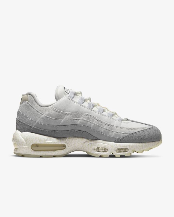 Zapatillas Nike Air Max 95 QS Hombre Blancas Gris Beige Claro | DFYHG-5681