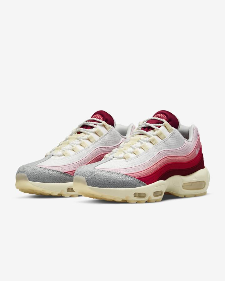 Zapatillas Nike Air Max 95 QS Hombre Rojas Coral Blancas | FAVYO-3754