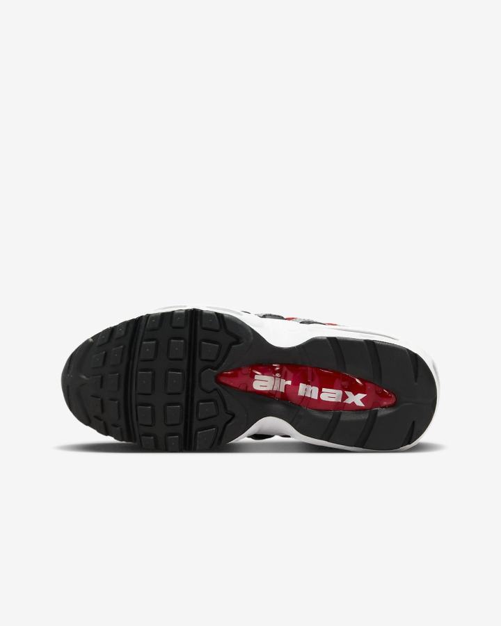 Zapatillas Nike Air Max 95 Recraft Kids Niña Negras Rojas Gris Blancas | AWIMP-3465
