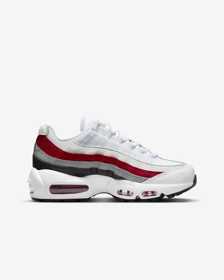 Zapatillas Nike Air Max 95 Recraft Kids Niña Negras Rojas Gris Blancas | AWIMP-3465