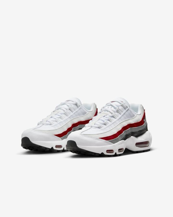 Zapatillas Nike Air Max 95 Recraft Kids Niña Negras Rojas Gris Blancas | AWIMP-3465