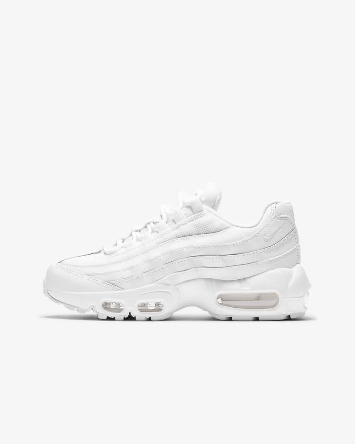Zapatillas Nike Air Max 95 Recraft Kids Niña Blancas | EMUCH-8201