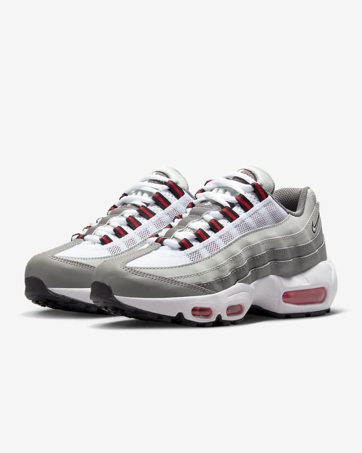 Zapatillas Nike Air Max 95 Recraft Kids Niña Plateadas Claro Azules Gris Blancas Negras | HPNFK-9406