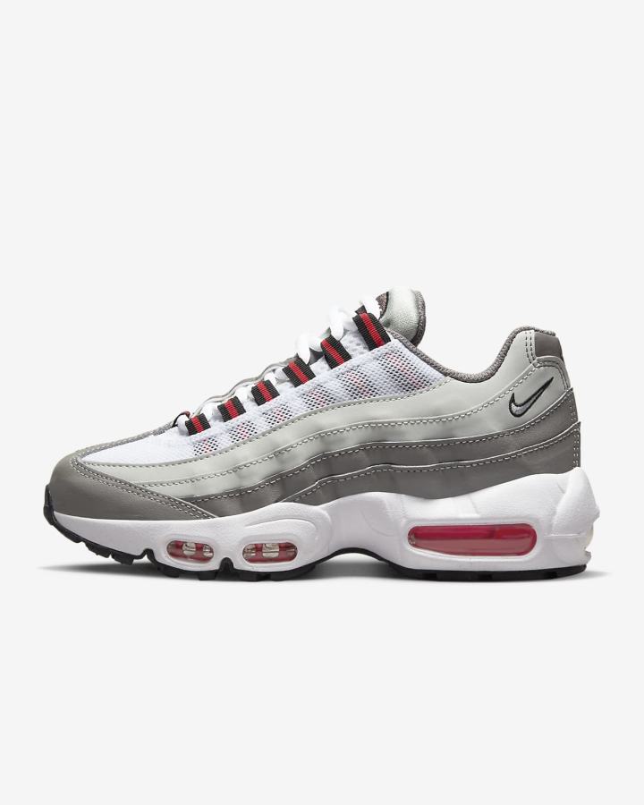 Zapatillas Nike Air Max 95 Recraft Kids Niña Plateadas Claro Azules Gris Blancas Negras | HPNFK-9406