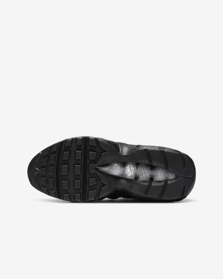 Zapatillas Nike Air Max 95 Recraft Kids Niña Negras Blancas Negras | RJNVT-7156