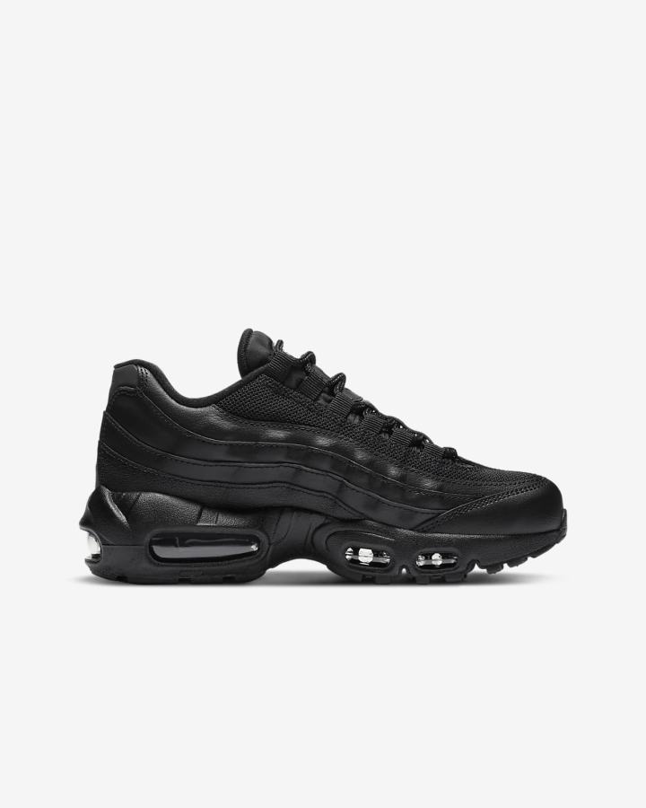 Zapatillas Nike Air Max 95 Recraft Kids Niña Negras Blancas Negras | RJNVT-7156