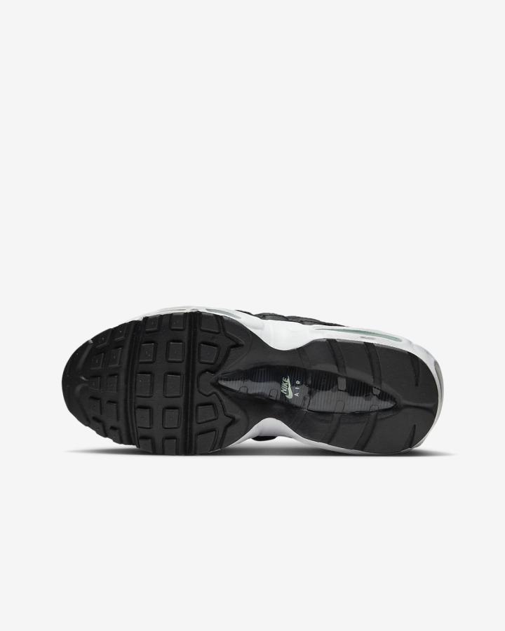 Zapatillas Nike Air Max 95 Recraft Kids Niña Gris Oscuro Negras Blancas Verde Menta | SFLBT-9341