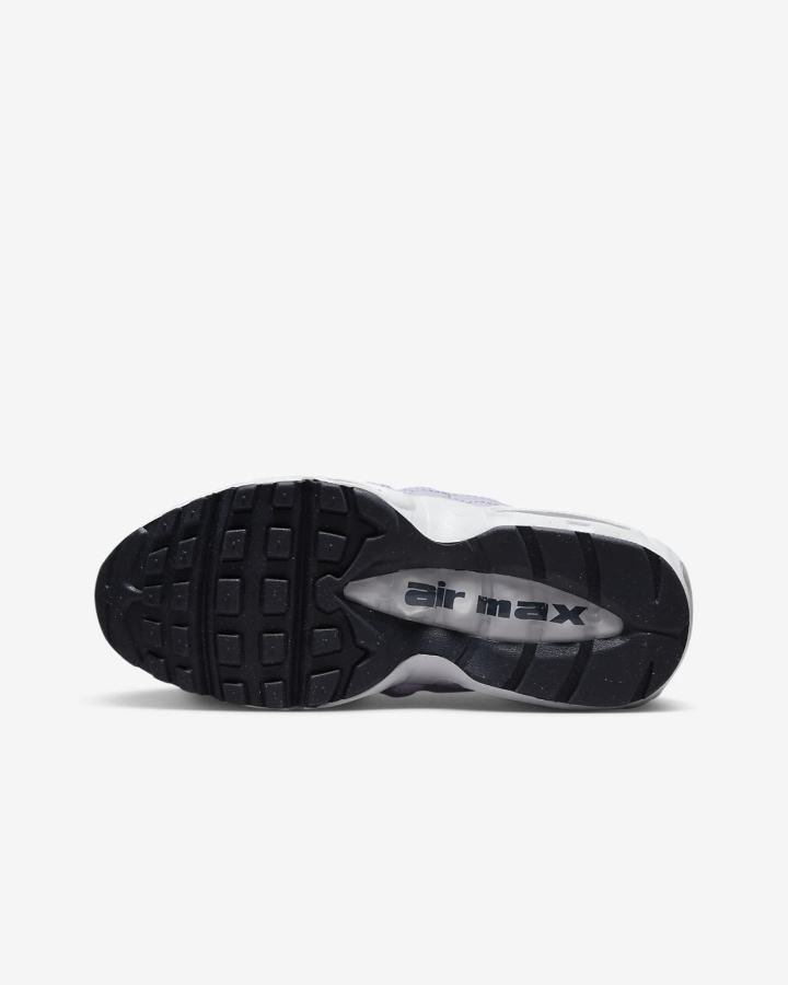 Zapatillas Nike Air Max 95 Recraft Kids Niña Blancas Plateadas Moradas Metal Plateadas | ZAQGC-3721