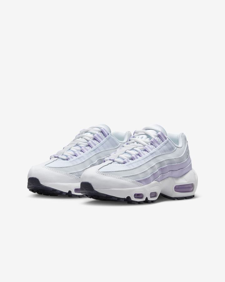 Zapatillas Nike Air Max 95 Recraft Kids Niña Blancas Plateadas Moradas Metal Plateadas | ZAQGC-3721